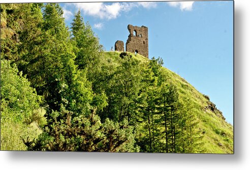 Undiscovered Scotland Metal Print featuring the photograph Holyrood park. St. Anthony's chapel. by Elena Perelman