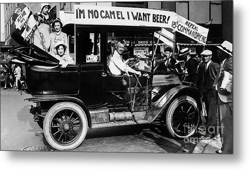 Prohibition Metal Print featuring the photograph I Want Beer by Jon Neidert