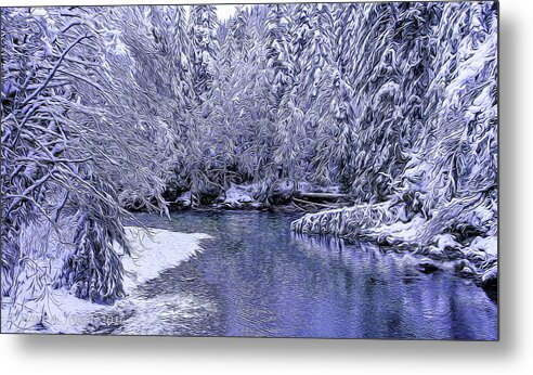 River Metal Print featuring the photograph Icicle Forest by Mark Joseph
