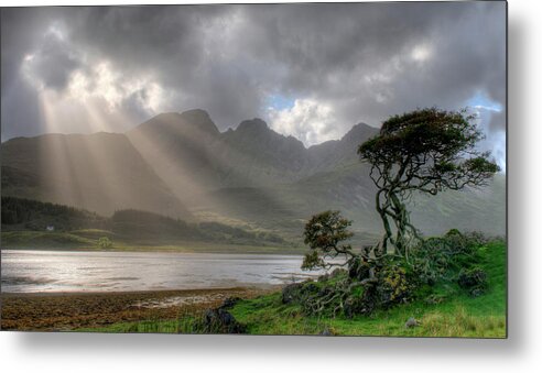Scottish Landscapes Metal Print featuring the photograph Nature landscape Isle of Sky Scotland by Michalakis Ppalis