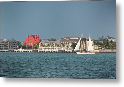 Historical Metal Print featuring the photograph Key West Shoreline by Frank Mari