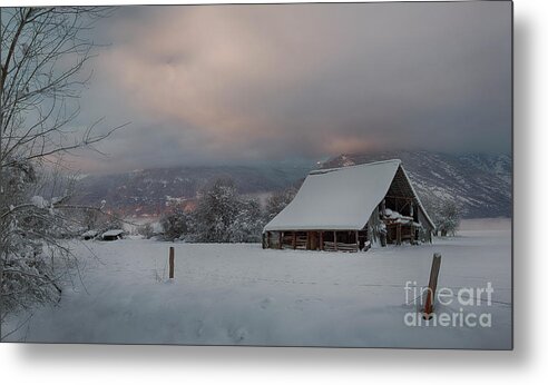 Bonners Ferry Metal Print featuring the photograph Kootenai Valley Barn by Idaho Scenic Images Linda Lantzy