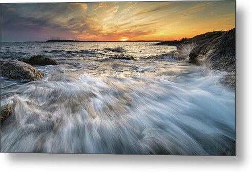 Maine Metal Print featuring the photograph Linked In by Colin Chase