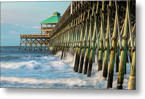 Folly Beach Metal Print featuring the photograph Low Country Landmark by Walt Baker
