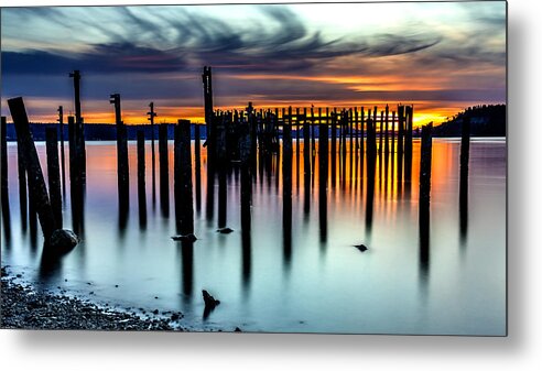 Tacoma Metal Print featuring the photograph Magical Sunset Titlow Beach Tacoma WA by Rob Green