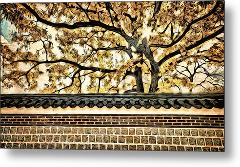 Seoul Metal Print featuring the digital art Majestic Tree by Cameron Wood