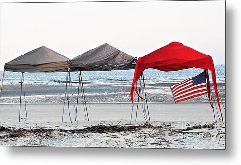 Flag Metal Print featuring the photograph Memorial Day by Jan Gelders