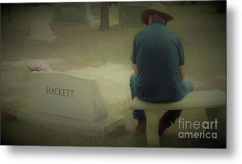 Grief Metal Print featuring the photograph Missing You by D Hackett