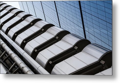 Lloyds Building Metal Print featuring the photograph Lloyds Building Bank in London by John Williams