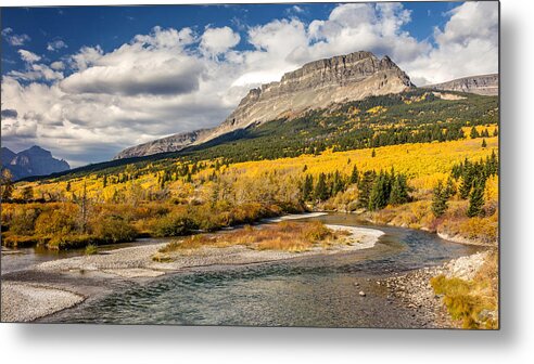 Mountain Metal Print featuring the photograph Montana Landscape in Fall by Pierre Leclerc Photography