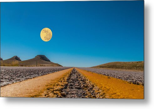 Moonrise Metal Print featuring the photograph Moonrise Wyoming by Don Spenner