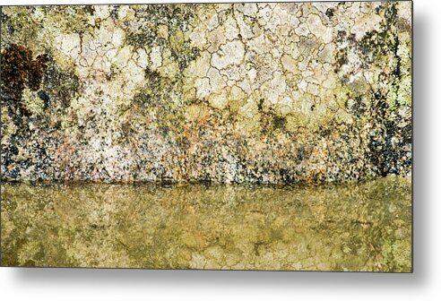 Background Metal Print featuring the photograph Natural stone background by Torbjorn Swenelius