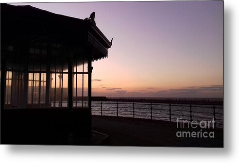 New Brighton Metal Print featuring the photograph New Brighton Sunset by Joan-Violet Stretch