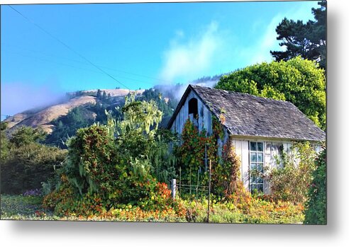Cottage Metal Print featuring the photograph Northern California Cottage by Lisa Dunn