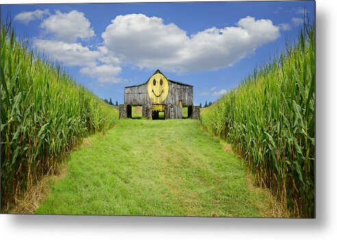 Barnyard Metal Print featuring the photograph Oh Happy Day by Steven Michael