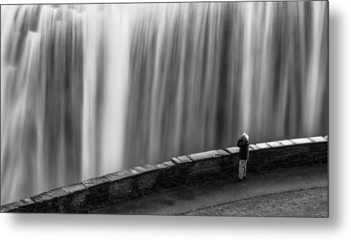 Letchworth Metal Print featuring the photograph On The Brink by Dave Niedbala