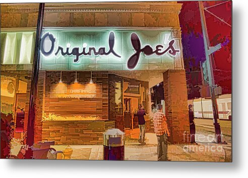 Architecture Metal Print featuring the photograph Original Joe's Dynamic by Chuck Kuhn