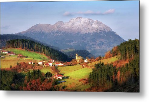 Aramaio Metal Print featuring the photograph Our little Switzerland by Mikel Martinez de Osaba