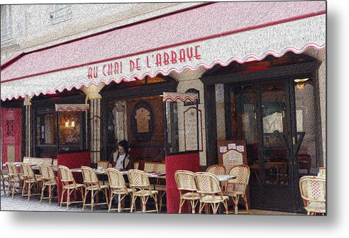 Paris Metal Print featuring the photograph Paris Cafe 1 by Matthew Bamberg