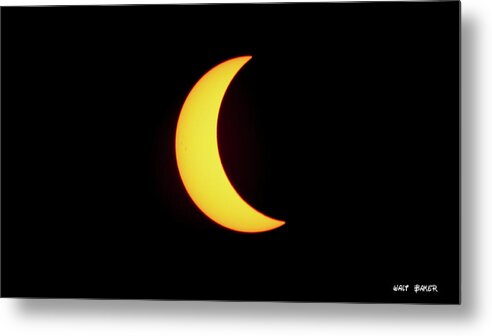 Eclipse Metal Print featuring the photograph Partial Eclipse 4 by Walt Baker