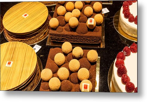 Almond Metal Print featuring the photograph Pastry and Cakes in Lyon by Gary Karlsen