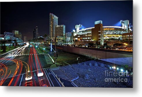 Petco Park Metal Print featuring the photograph Petco Park and Downtown San Diego by Sam Antonio