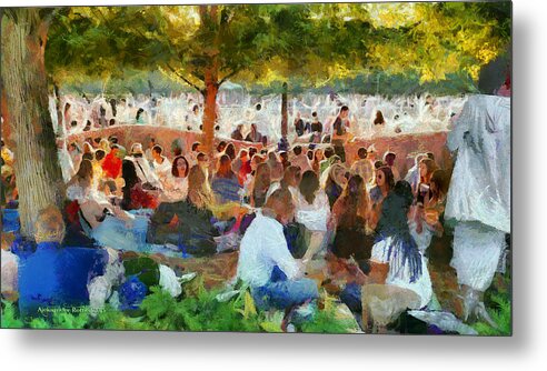 Park Metal Print featuring the photograph Picnic in the Park by Aleksander Rotner