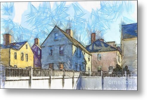 Portsmouth Metal Print featuring the photograph Portsmouth New Hampshire Pencil by Edward Fielding