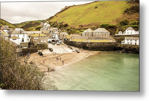 Ocean Metal Print featuring the photograph Portwenn by Keith Sutton