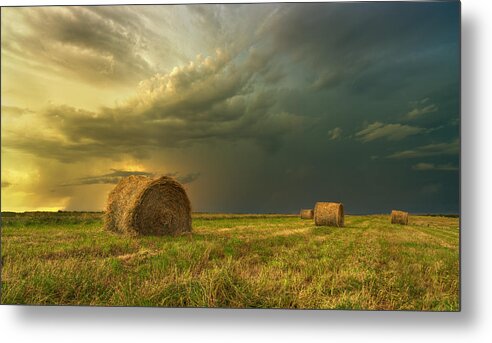 Prairie Metal Print featuring the photograph Prairie Storms by Stuart Deacon