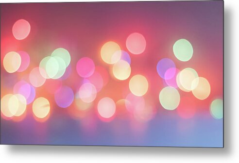 Terry D Photography Metal Print featuring the photograph Pretty Pastels Abstract by Terry DeLuco