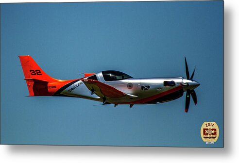 Big Muddy Air Race Metal Print featuring the photograph Race 32 fly by by Jeff Kurtz
