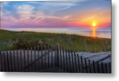 Cape Cod Seascape Metal Print featuring the photograph Race Point Sunset Cape Cod 2015 by Bill Wakeley