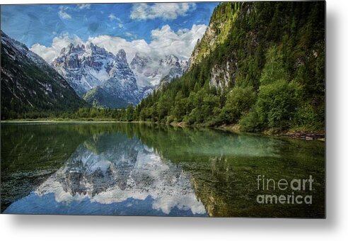 Lago Di Lando Metal Print featuring the photograph Reflections by Eva Lechner