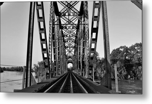 Railway Metal Print featuring the photograph Richmond Texas Railroad Bridge by Nathan Little