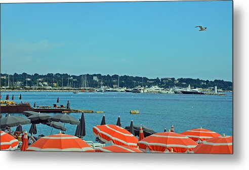 Juan Les Pins Metal Print featuring the photograph Riviera Style by Corinne Rhode