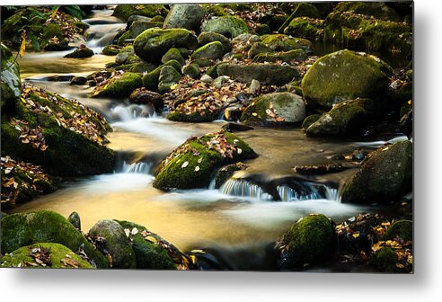 Great Smoky Mountains Metal Print featuring the photograph Roaring Fork River by Monte Stevens