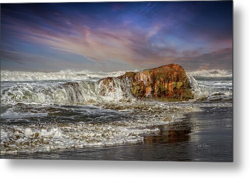 Fine Art Metal Print featuring the photograph Rockin' the Coast by Bill Posner