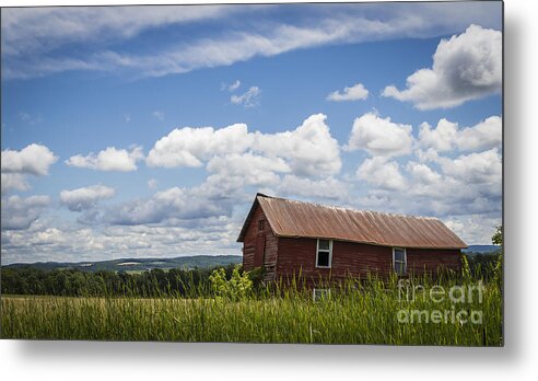Barn Metal Print featuring the photograph Scenic Barn View by Joann Long