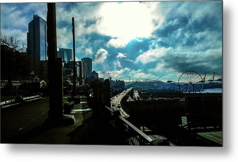 Seattle Metal Print featuring the photograph Sea Side, Seattle by D Justin Johns