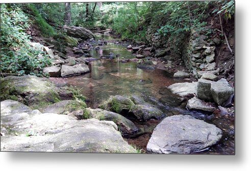 Water Metal Print featuring the photograph Serene Space by Allen Nice-Webb