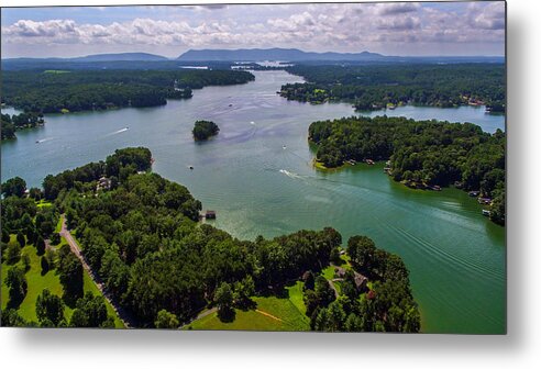 Landscape Metal Print featuring the photograph Smith Mountain Lake Boats by Star City SkyCams
