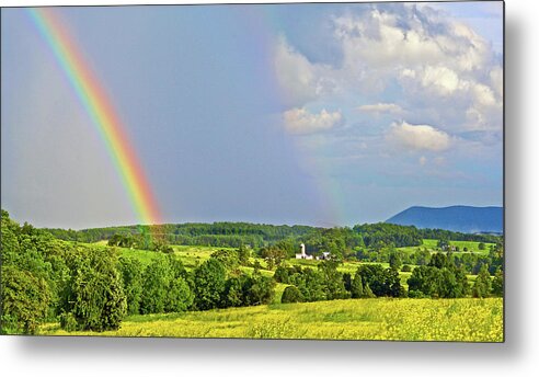 Smith Mountain Lake Rainbow Metal Print featuring the photograph Smith Mountain Lake Rainbow by The James Roney Collection