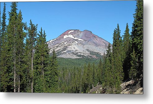 South Sister Metal Print featuring the painting South Sister by Larry Darnell