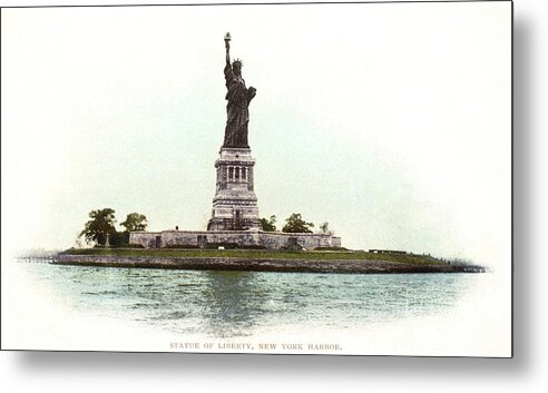 1900 Metal Print featuring the photograph Statue Of Liberty, 1900 by Granger