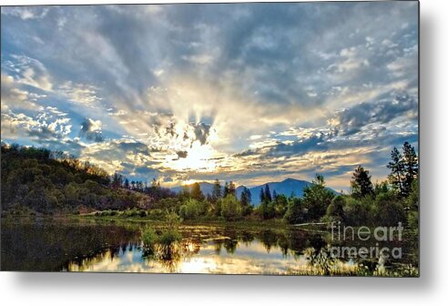 Landscape Metal Print featuring the photograph Sumer Solstice Sunrise by Julia Hassett