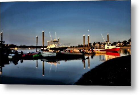 Cape Cod Metal Print featuring the photograph Sunny Morning at Onset Pier by Bruce Gannon