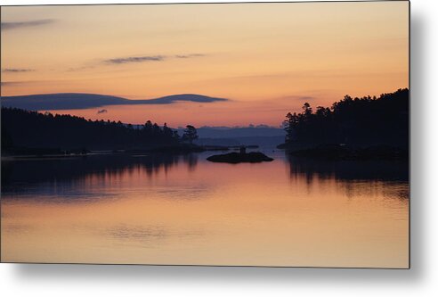 Sunrise Metal Print featuring the photograph Sunrise in Blue Hill III by Greg DeBeck