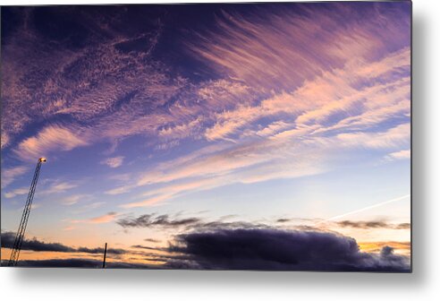 Blue Metal Print featuring the photograph Sunrise in Iceland - Fine art photography by Giuseppe Milo