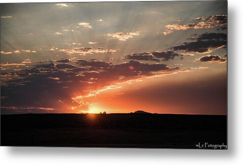  Metal Print featuring the photograph Sunrise Over Moah, UT by Wendy Carrington